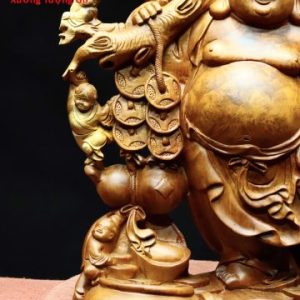 Di Lặc ngũ tiểu vác đào nu hương