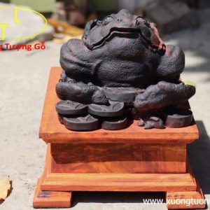 Tượng Thiềm thừ gỗ trắc Tượng Thiềm thừ gỗ trắc