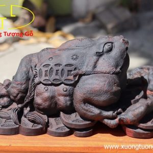 Tượng Thiềm thừ gỗ trắc Tượng Thiềm thừ gỗ trắc