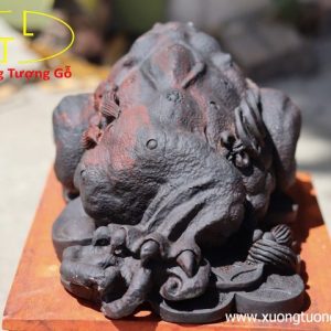 Tượng Thiềm thừ gỗ trắc Tượng Thiềm thừ gỗ trắc