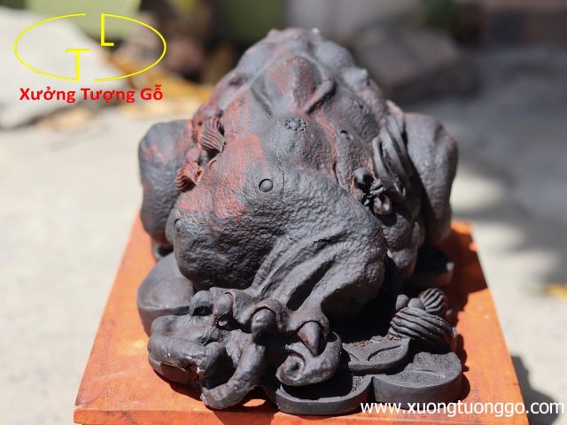 Tượng Thiềm thừ gỗ trắc Tượng Thiềm thừ gỗ trắc