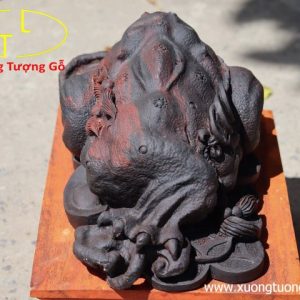 Tượng Thiềm thừ gỗ trắc Tượng Thiềm thừ gỗ trắc