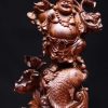 Di Lặc tam tiểu cá chép gỗ cẩm lai