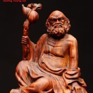 Đạt Ma ngồi thiền gỗ sưa