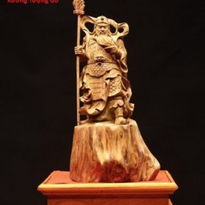 Quan Công chống đao gỗ sưa