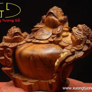 Tam cóc chấn chum tiền tài lộc gỗ hương