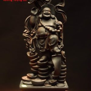 Di Lặc đứng núi tiền gỗ trắc
