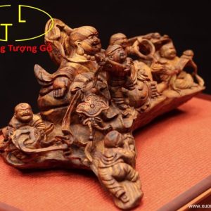 Di Lặc ngũ tiểu bao tiền gỗ sưa. Di Lặc ngũ tiểu bao tiền gỗ sưa.