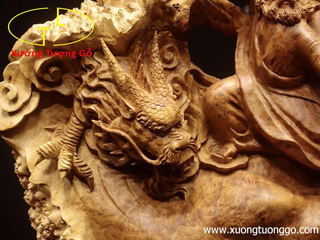Đạt Ma hàm long gỗ nu hương. Đạt Ma hàm long gỗ nu hương.