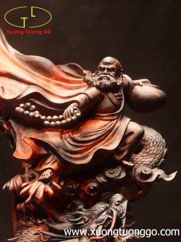 Đạt Ma hàm long gỗ trắc. Đạt Ma hàm long gỗ trắc.