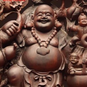 Di Lặc ngũ phúc bao tiền gỗ trắc Di Lặc ngũ phúc bao tiền gỗ trắc