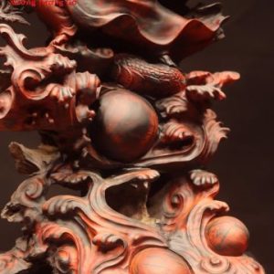 Đạt ma hàng long đứng sóng gỗ trắc.