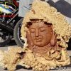 Diện Nhất tâm bái Phật gỗ nu hương.