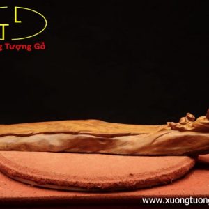 Khay trà di lặc gỗ hương ta.
