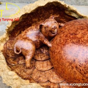 Chum nhị trư gỗ nu hương Chum nhị trư gỗ nu hương