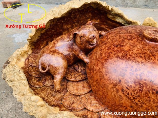 Chum nhị trư gỗ nu hương Chum nhị trư gỗ nu hương