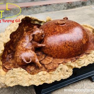Chum nhị trư gỗ nu hương Chum nhị trư gỗ nu hương