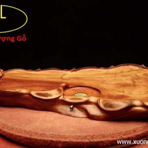Khay trà trâu gỗ hương