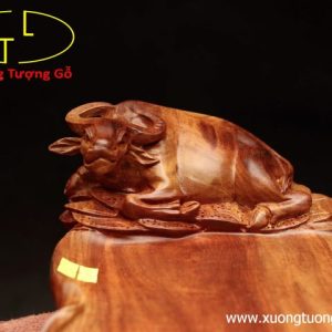 Khay trà trâu gỗ hương