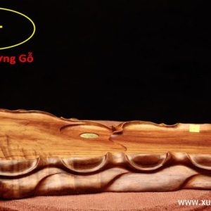Khay trà trâu gỗ hương