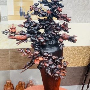 Bình hoa mai gỗ trắc Bình hoa mai gỗ trắc