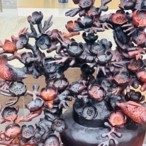 Bình hoa mai gỗ trắc Bình hoa mai gỗ trắc