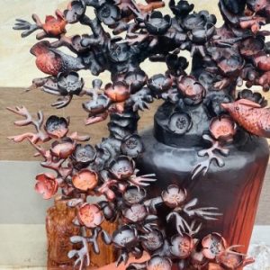 Bình hoa mai gỗ trắc Bình hoa mai gỗ trắc
