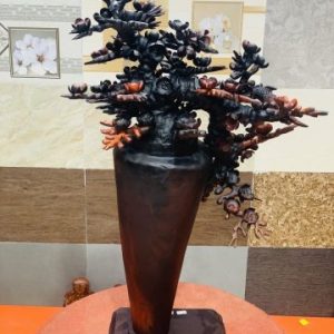 Bình hoa mai gỗ trắc Bình hoa mai gỗ trắc
