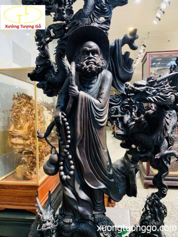 Đạt ma ngự tam long gỗ trắc Đạt ma ngự tam long gỗ trắc