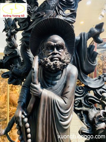 Đạt ma ngự tam long gỗ trắc Đạt ma ngự tam long gỗ trắc