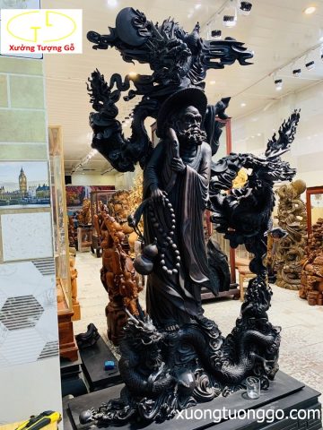 Đạt ma ngự tam long gỗ trắc Đạt ma ngự tam long gỗ trắc