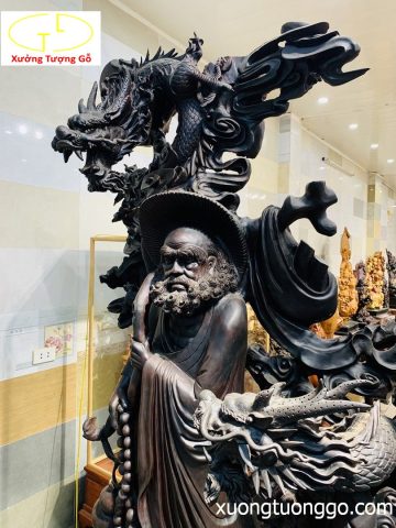 Đạt ma ngự tam long gỗ trắc Đạt ma ngự tam long gỗ trắc