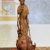 Quan Âm ngự đài sen gỗ sưa Quan Âm ngự đài sen gỗ sưa
