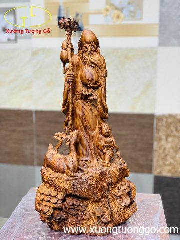 Ông thọ nhất tiểu gỗ sưa Ông thọ nhất tiểu gỗ sưa