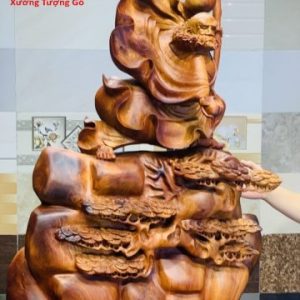 Đạt ma múa võ đứng tùng gỗ hương Đạt ma múa võ đứng tùng gỗ hương