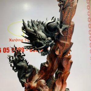 Đạt Ma ngự song long gỗ trắc Đạt Ma ngự song long gỗ trắc