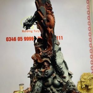 Đạt Ma ngự song long gỗ trắc Đạt Ma ngự song long gỗ trắc
