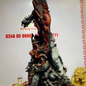 Đạt Ma ngự song long gỗ trắc Đạt Ma ngự song long gỗ trắc