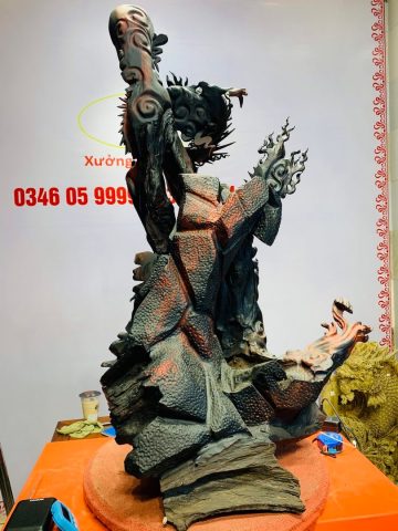 Đạt Ma ngự song long gỗ trắc Đạt Ma ngự song long gỗ trắc