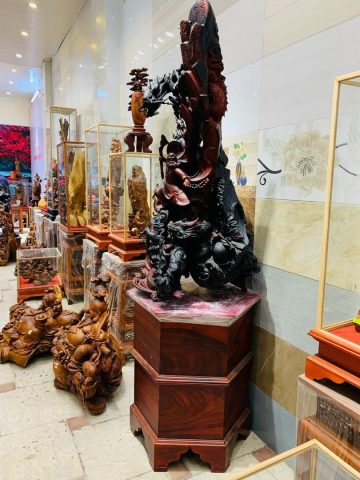 Đạt Ma ngự song long gỗ trắc Đạt Ma ngự song long gỗ trắc