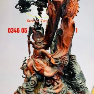 Đạt Ma ngự song long gỗ trắc Đạt Ma ngự song long gỗ trắc