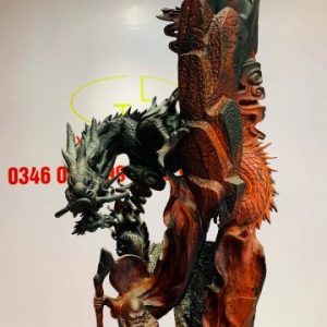 Đạt Ma ngự song long gỗ trắc Đạt Ma ngự song long gỗ trắc