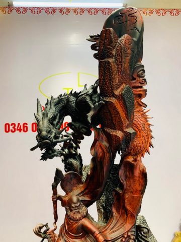 Đạt Ma ngự song long gỗ trắc Đạt Ma ngự song long gỗ trắc