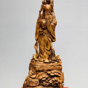 Ông thọ đứng tùng gỗ sưa