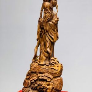 Ông thọ đứng tùng gỗ sưa