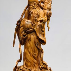 Ông thọ đứng tùng gỗ sưa Ông thọ đứng tùng gỗ sưa