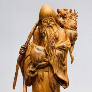 Ông thọ đứng tùng gỗ sưa Ông thọ đứng tùng gỗ sưa