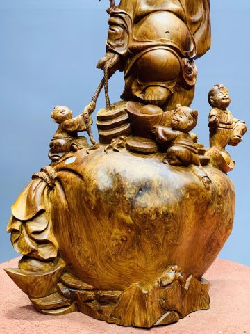 Di Lặc tam tiểu đứng bao tiền nu hương Di Lặc tam tiểu đứng bao tiền nu hương