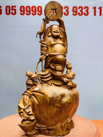 Di Lặc tam tiểu đứng bao tiền nu hương Di Lặc tam tiểu đứng bao tiền nu hương