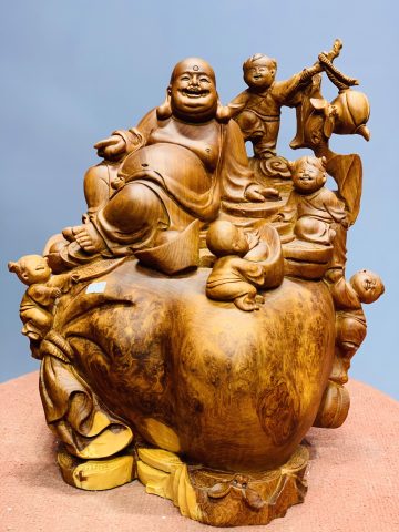 Di Lặc ngũ tiểu ngồi bao tiền nu hương Di Lặc ngũ tiểu ngồi bao tiền nu hương